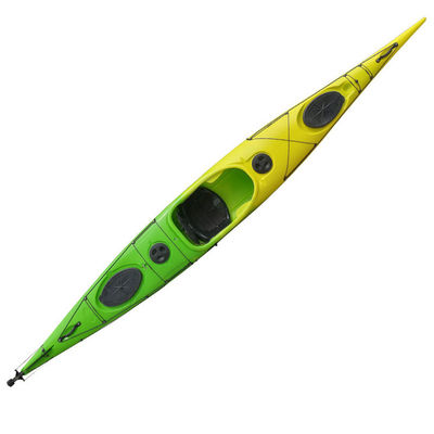 HDPE Sea Canoe Polyethylene 1 Person Sit In Kayak 330 lbs