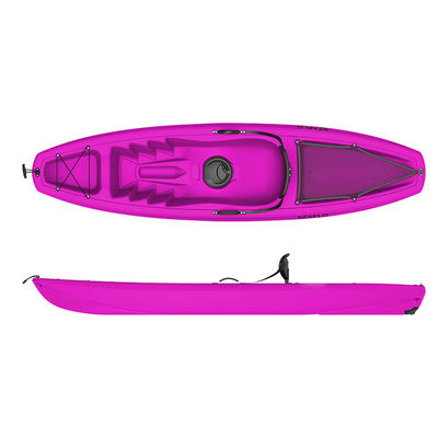 2.66m*0.66m Orange Fishing Kayak Single Person Pedal 125kg